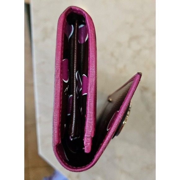 Gucci Wallet Pink Leather Heart Interlocking G Logo Bifold Long Clutch w/COA - Picture 8 of 9